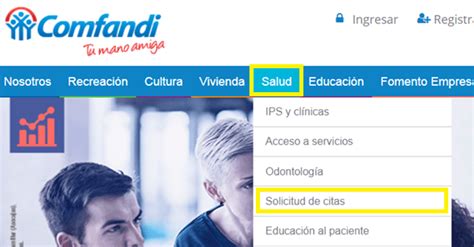 Pedir Citas Médicas en Comfandi EPS, Registrarse y。